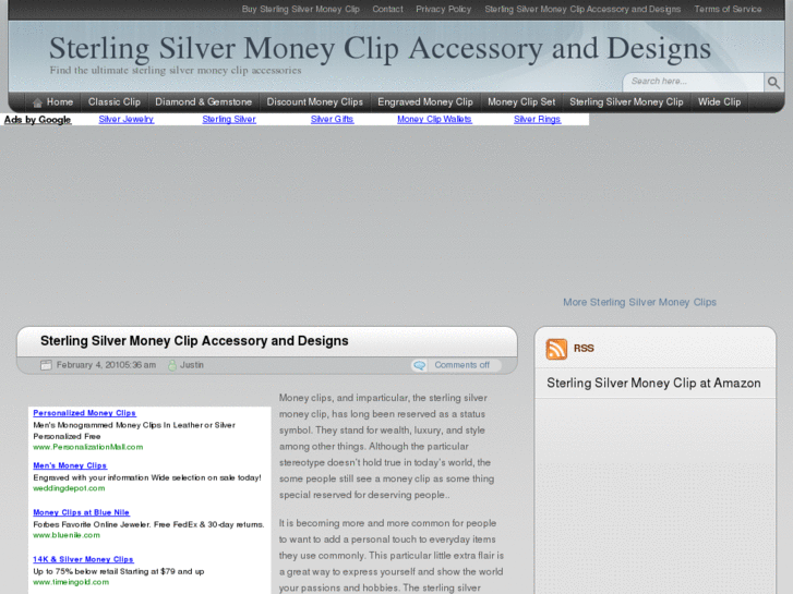 www.sterlingsilvermoneyclip.net