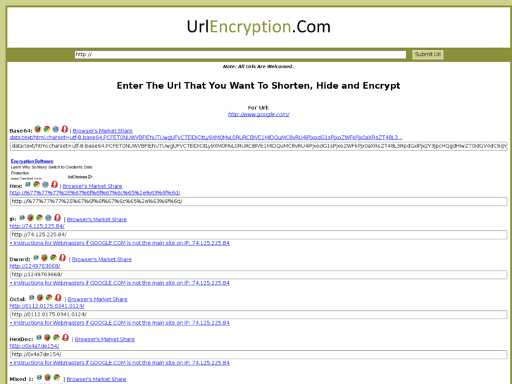 www.urlencryption.com