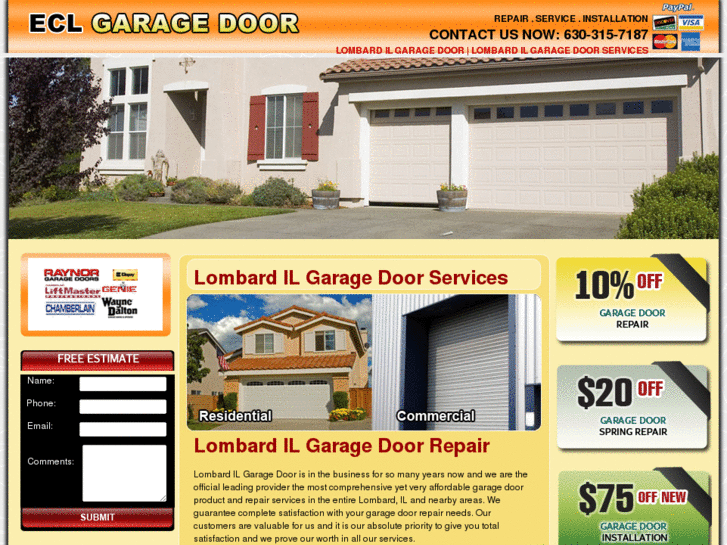 www.lombardilgaragedoor.com