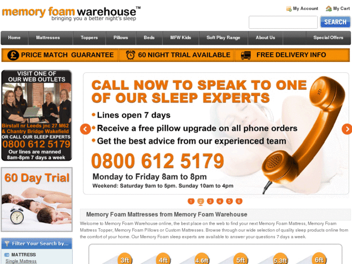 www.memoryfoamwarehouse.info