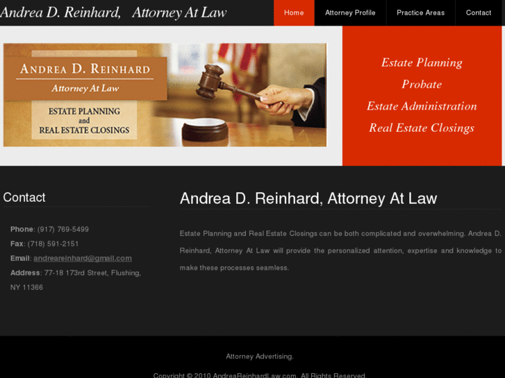 www.andreareinhardlaw.com