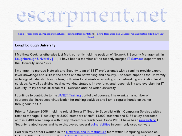 www.escarpment.net