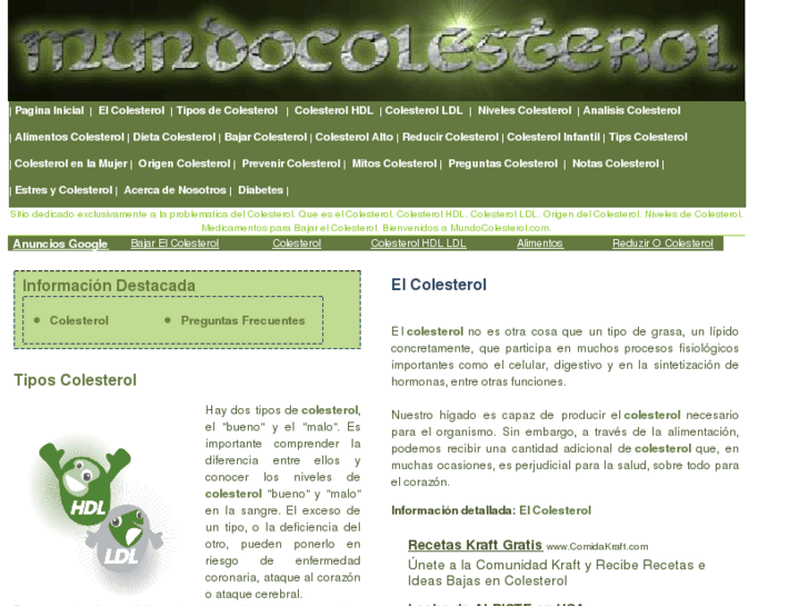 www.mundocolesterol.com