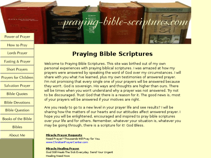 www.praying-bible-scriptures.com