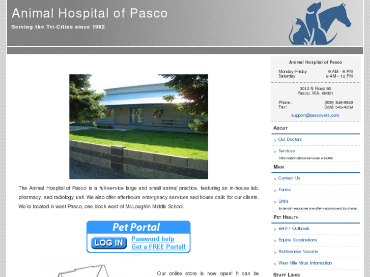 www.animalhospitalofpasco.com