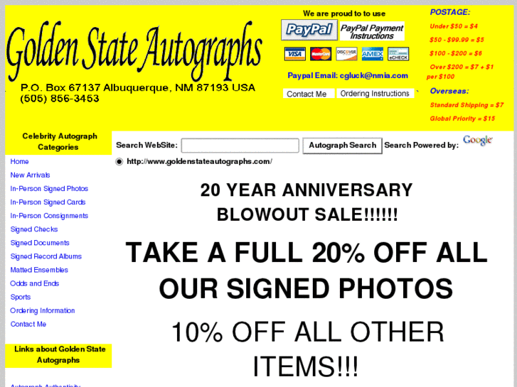 www.goldenstateautographs.com