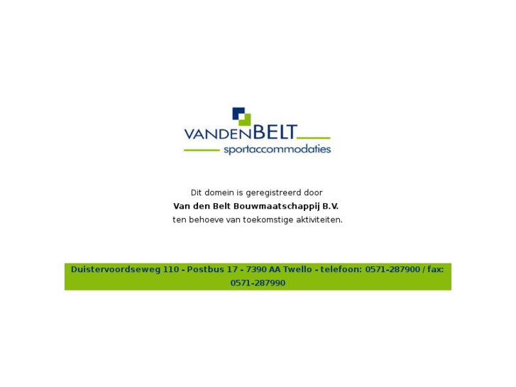 www.vdbsportaccommodaties.com