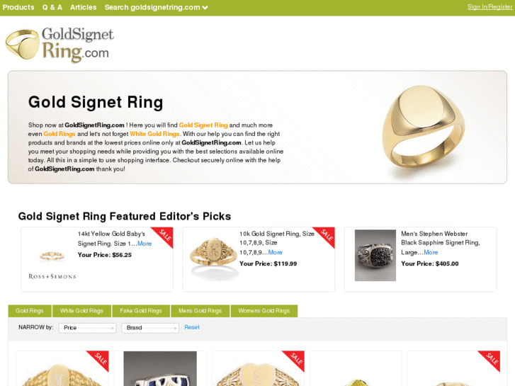 www.goldsignetring.com