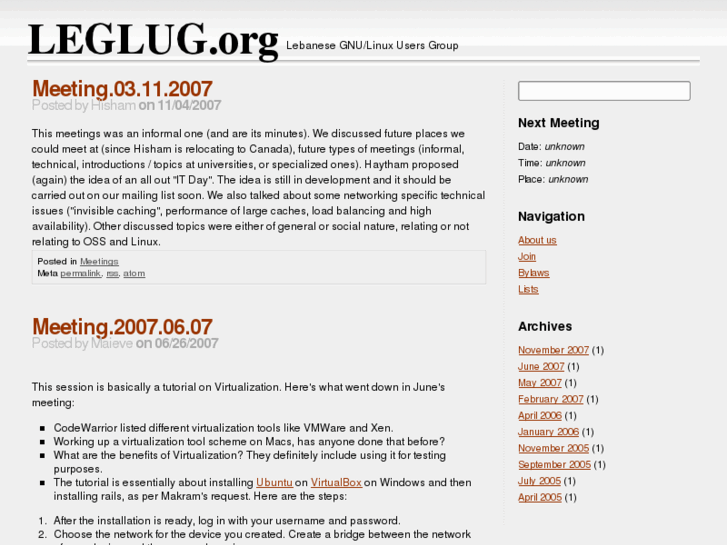 www.leglug.org