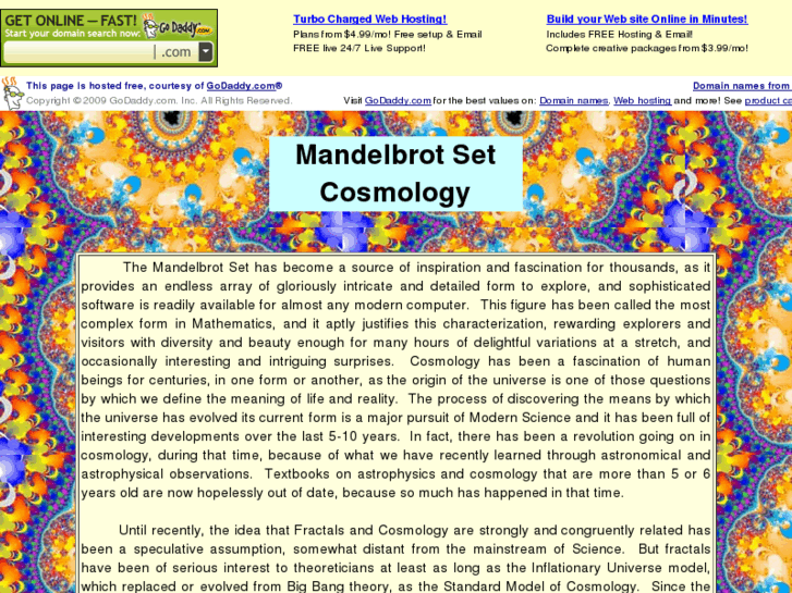 www.mandelbrotcosmology.info