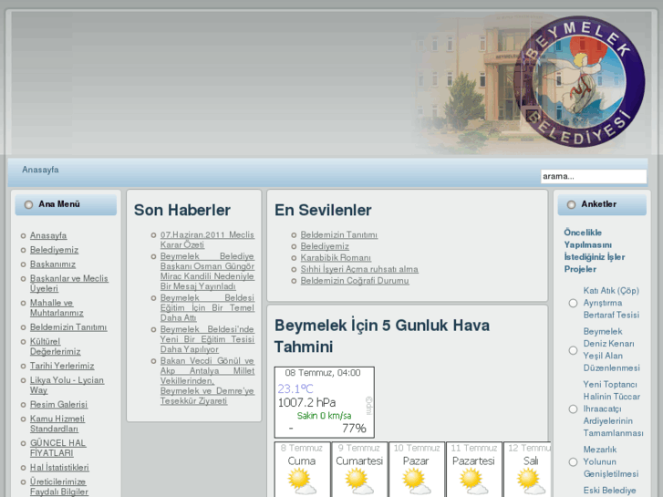 www.beymelek-bld.gov.tr
