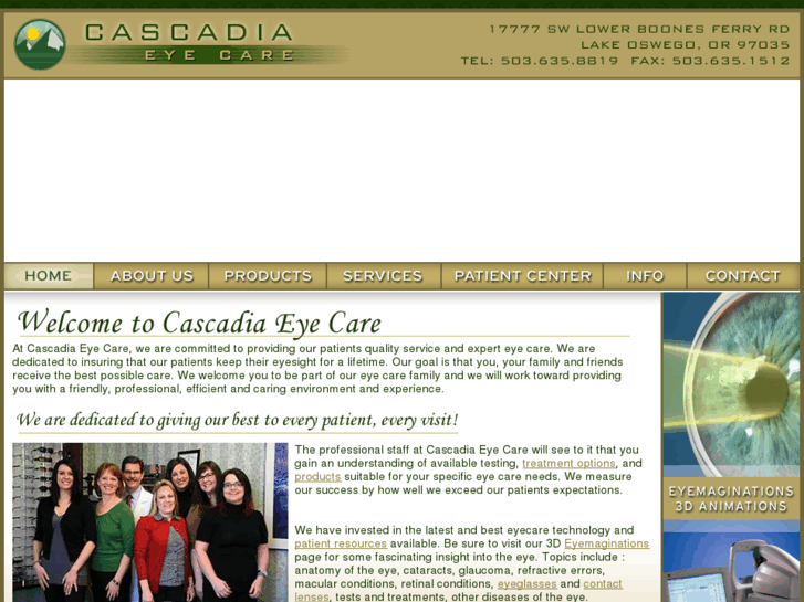 www.cascadiaeyecare.com