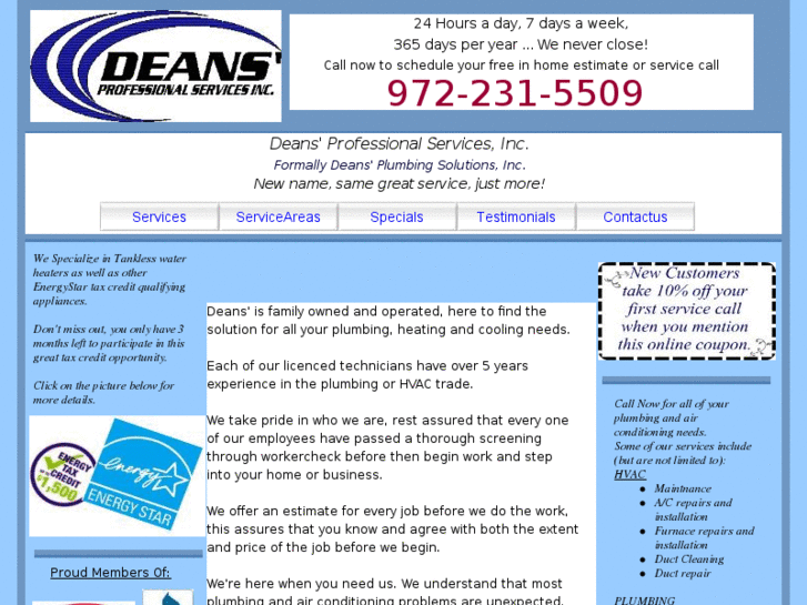 www.deansplumbingsolutions.com