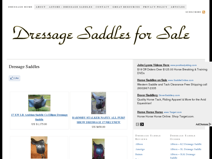 www.dressagesaddlesforsale.com