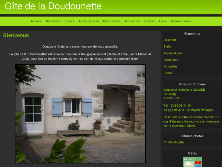 www.gitedeladoudounette.com