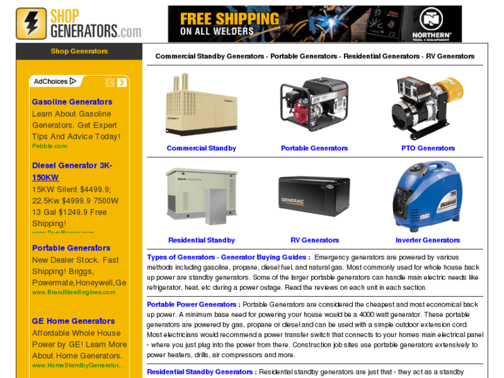 www.shopgenerators.com