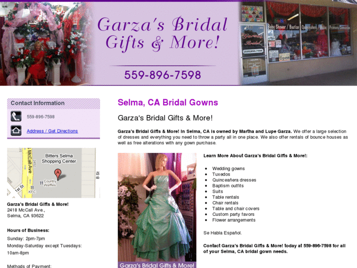 www.garzasbridal.com