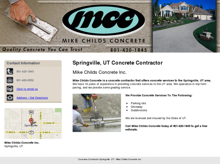 www.mikechildsconcreteutah.com