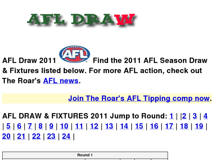 www.afldraw.com