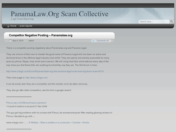 www.panamalawscam.org