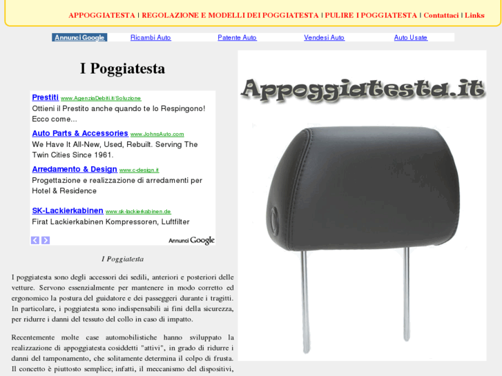 www.appoggiatesta.it