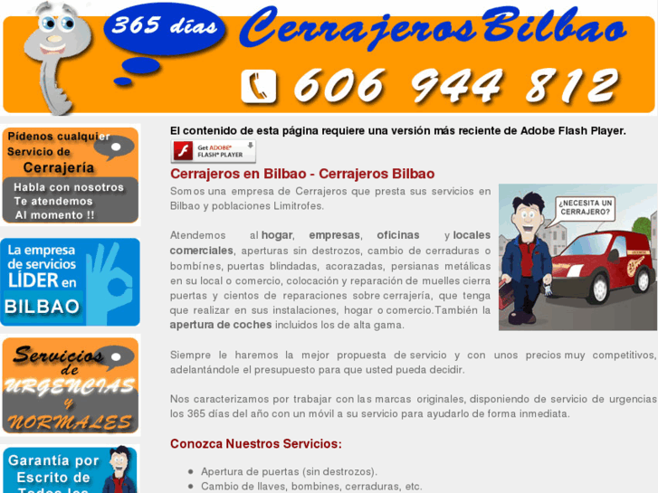 www.cerrajerosenbilbao.es