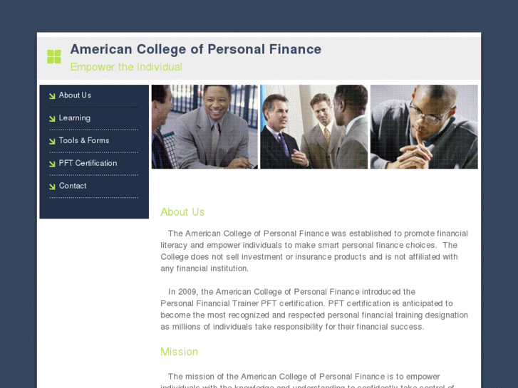 www.collegeofpersonalfinance.com