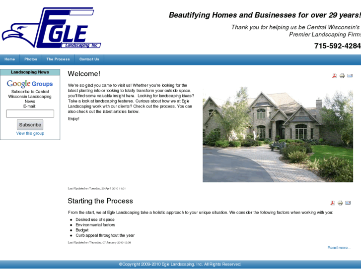 www.eglelandscaping.com