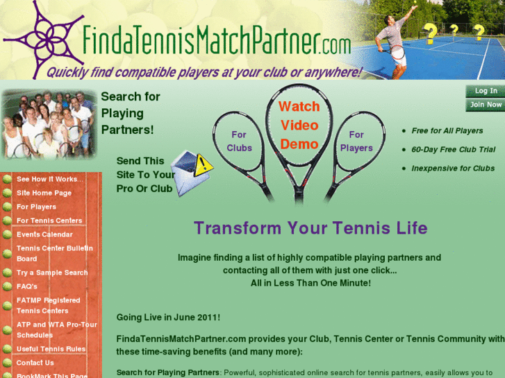 www.findatennismatchpartner.com