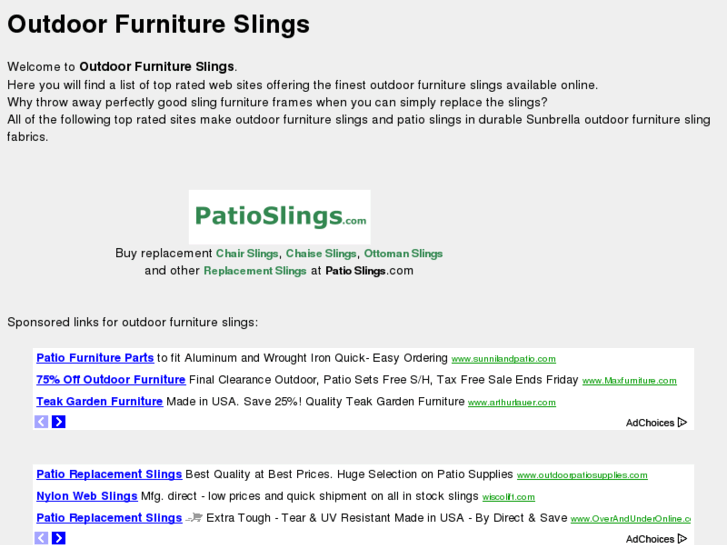 www.outdoorfurnitureslings.com