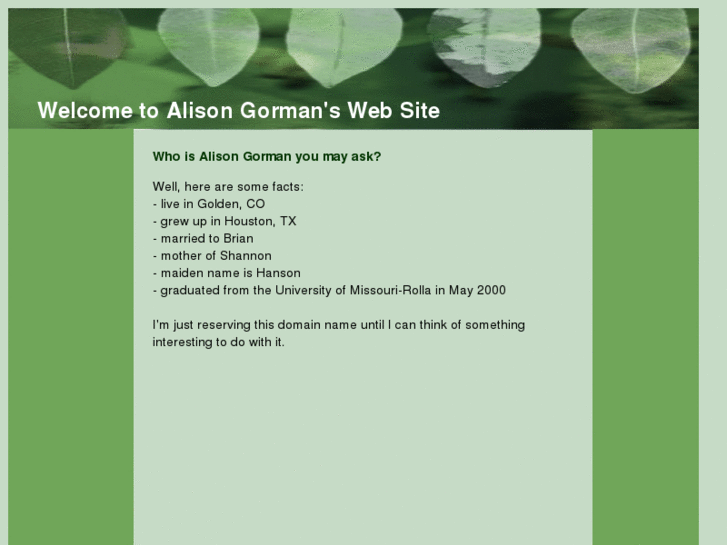 www.alisongorman.com