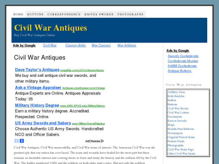 www.civil-war-antiques.com