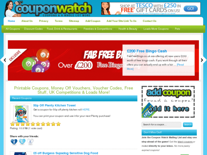 www.couponwatch.co.uk