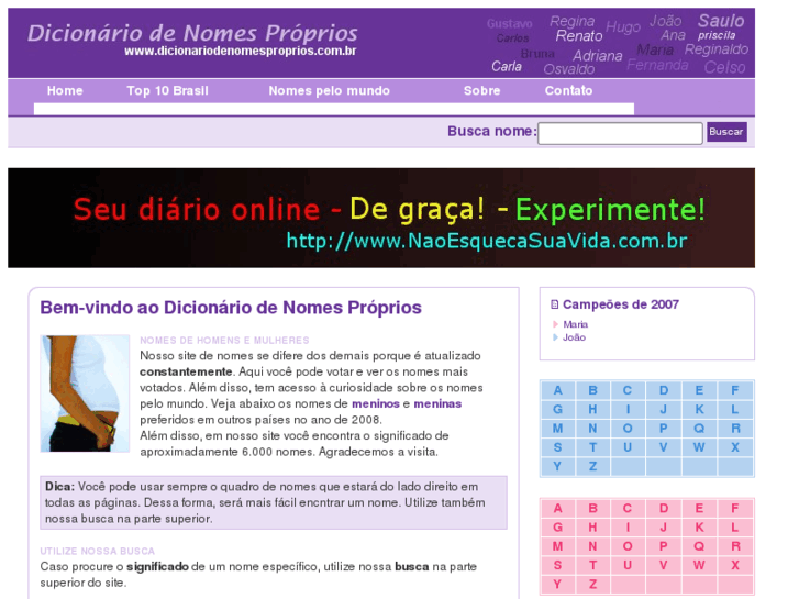 www.dicionariodenomesproprios.com.br