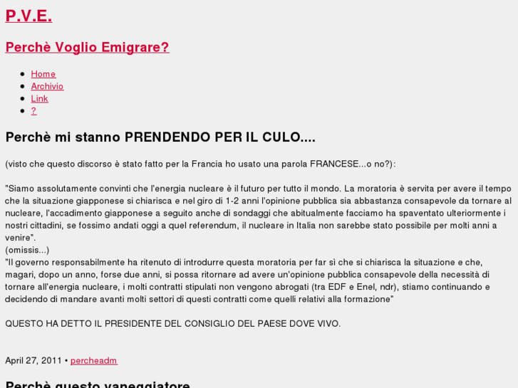 www.perchevoglioemigrare.com