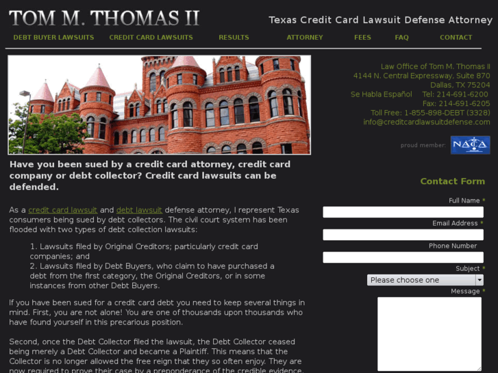 www.creditcardlawsuitdefense.com