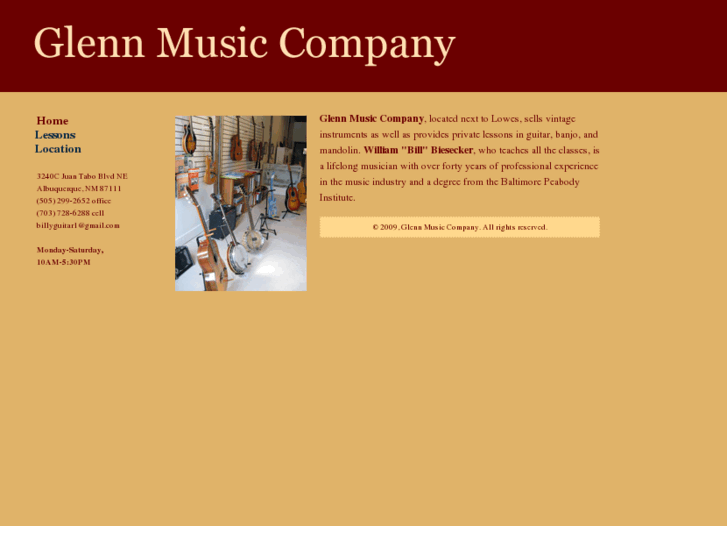 www.glennmusicco.com