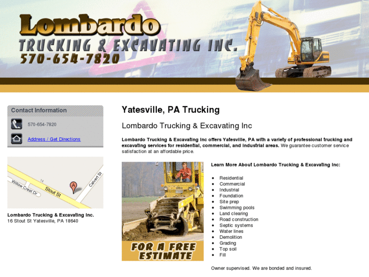 www.lombardotruckingexcavating.com