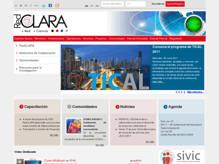 www.redclara.net