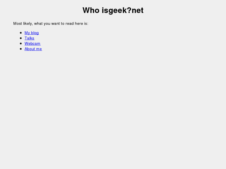 www.isgeek.net