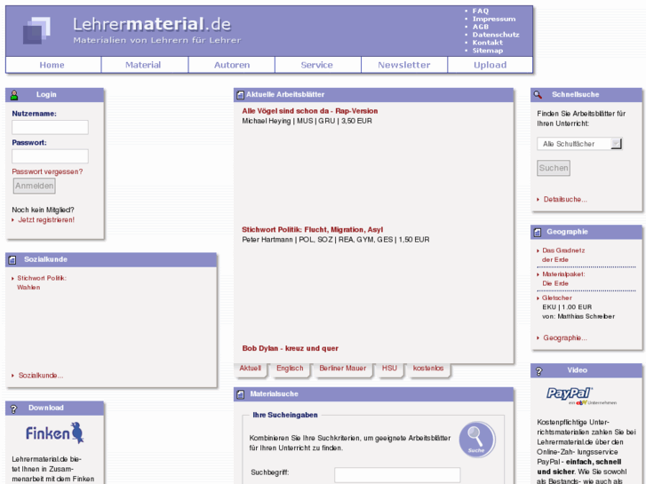 www.lehrermaterial.de