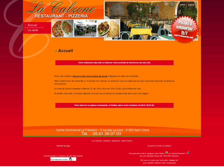 www.pizzeria-lacalzone.com