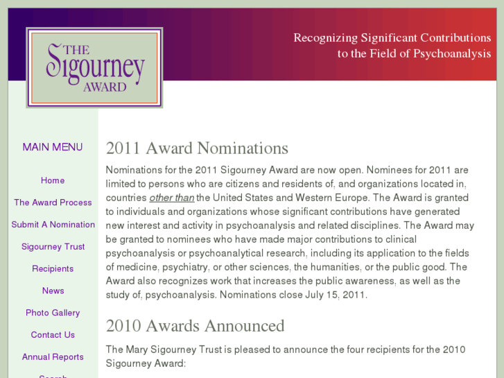 www.sigourneyaward.org