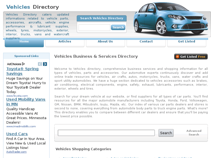 www.allvehiclesdirectory.com