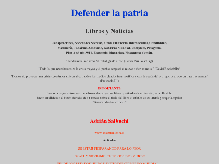 www.defenderlapatria.com