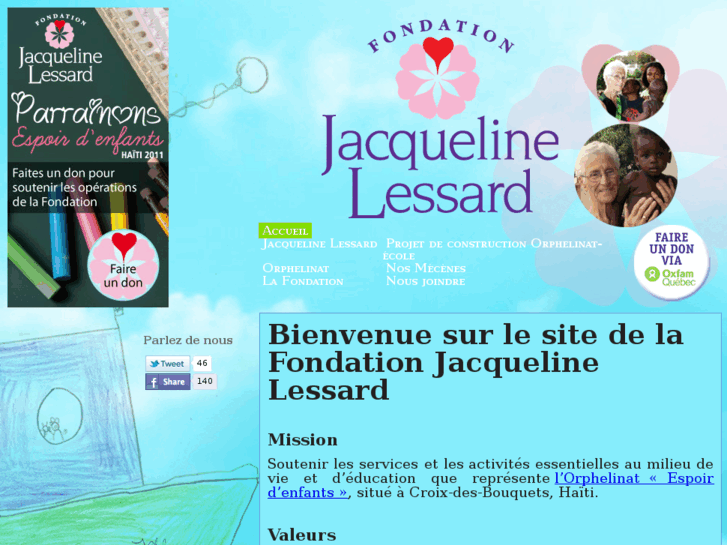 www.fondationjacquelinelessard.org