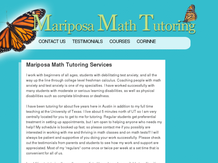 www.mariposatutoring.com