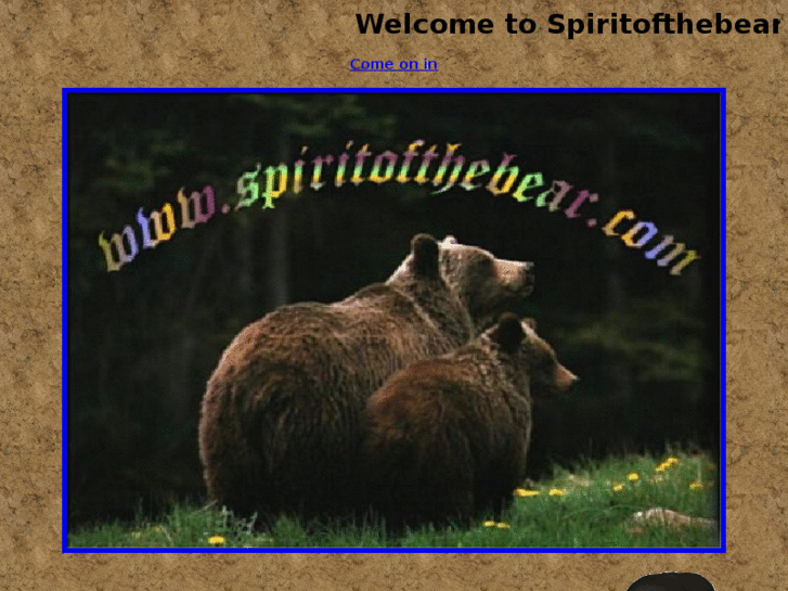 www.spiritofthebear.com