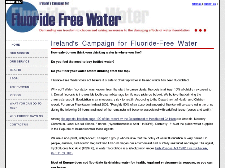 www.fluoridefreewater.ie