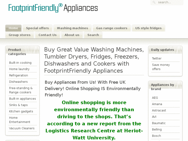 www.footprintfriendlyappliances.com